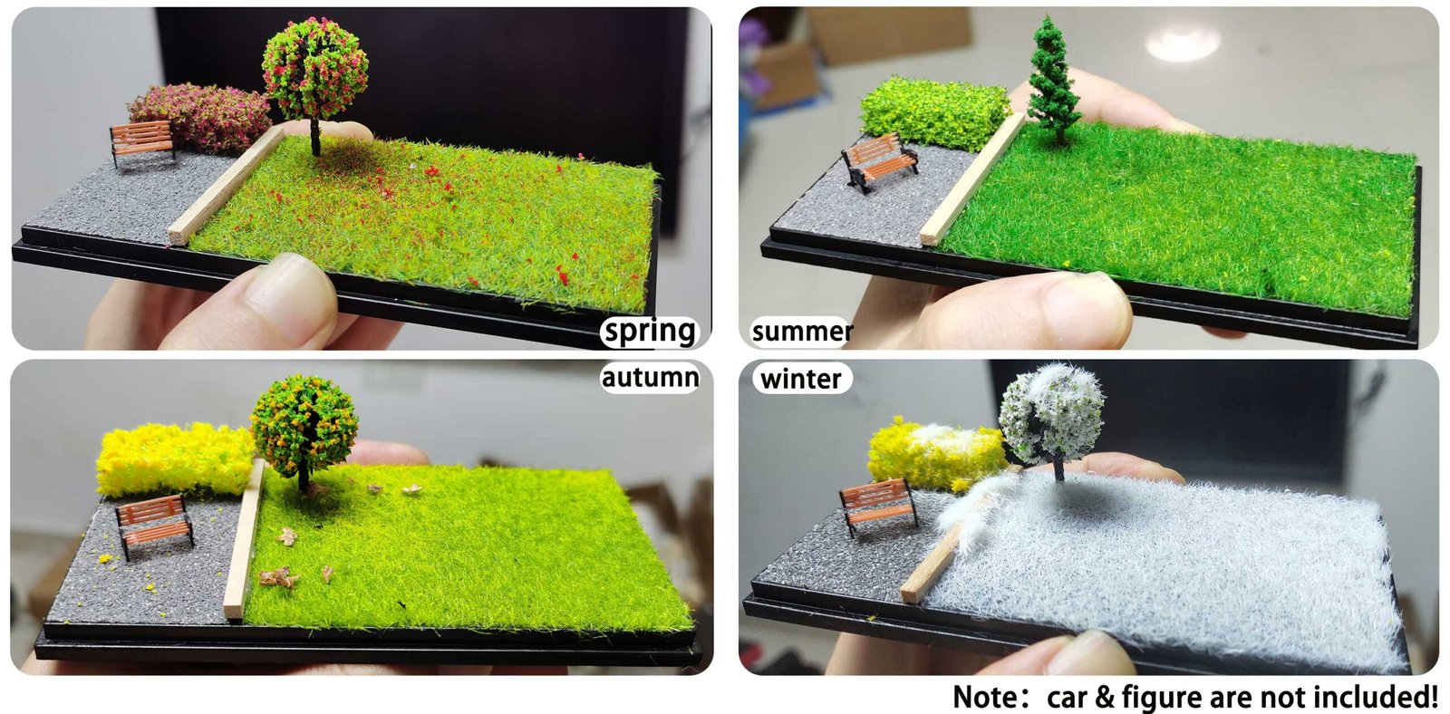 Otypus 1/64 Scale diecast Display Case- Clear Storage Case with Realistic Urban Road Scene for 1:64 Model Cars-Four Season) - Image 4